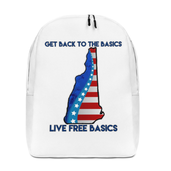 – an item designed by us – Get Back To The Basics – Live Free Basics Minimalist Backpack