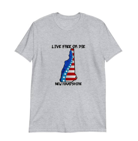 – an item designed by us – Live Free or Die Men’s Short-Sleeve T-Shirt
